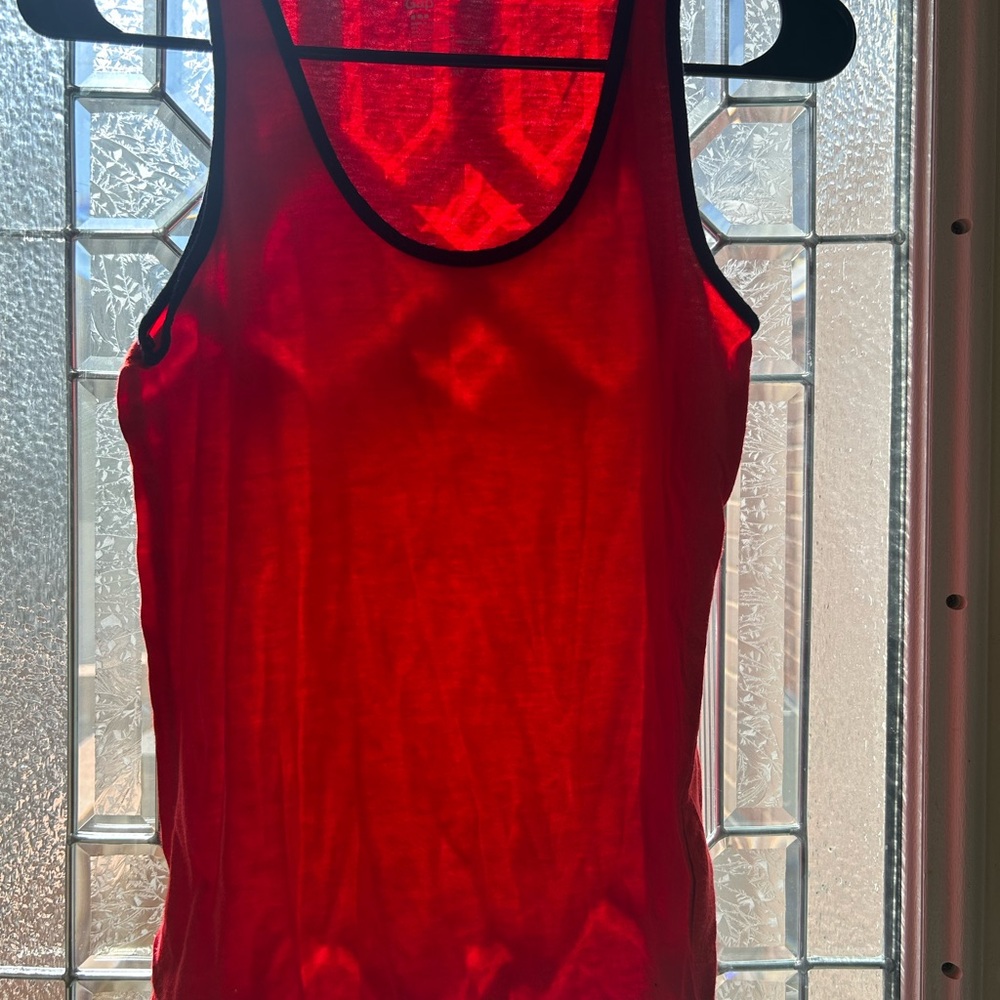 Red tank top